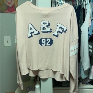 Long sleeved waffle knit